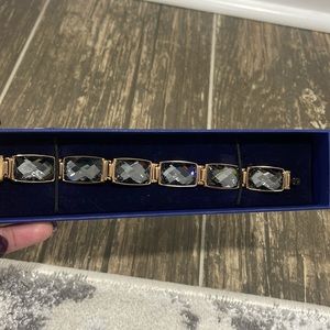 Light green crystal bracelet by Swarovski.